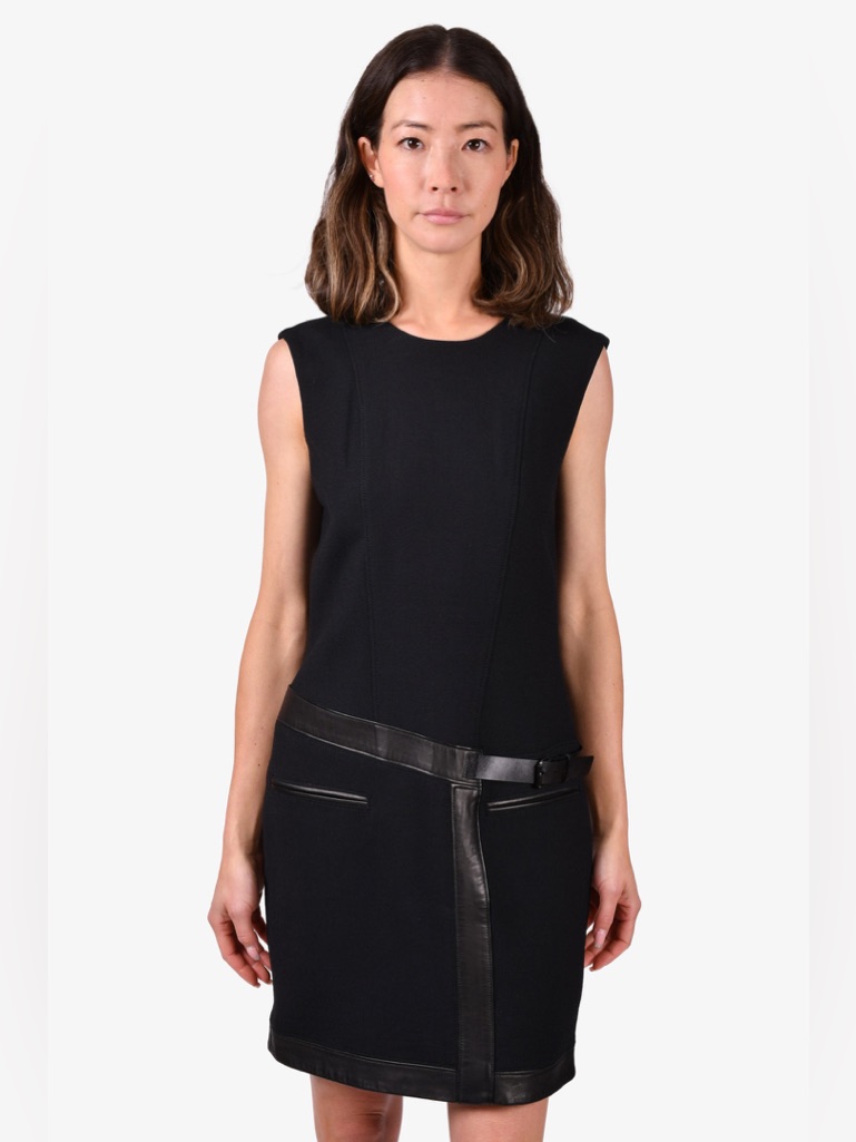 Helmut Lang Sleeveless Sheath Mini Dress In Black 2